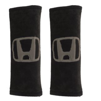 HONDA ΜΑΞΙΛΑΡΑΚΙΑ ΓΙΑ ΖΩΝΗ ΑΣΦΑΛΕΙΑΣ 21 X 7,5 cm ΣΕ ΜΑΥΡΟ ΧΡΩΜΑ ΜΕ ΓΚΡΙ LOGO - 2 ΤΕΜ.