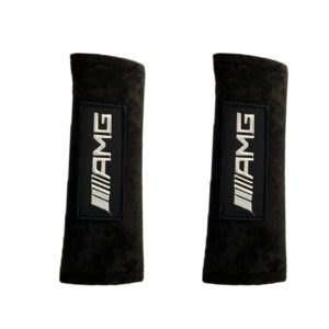 AMG ​ΜΑΞΙΛΑΡΑΚΙΑ ΓΙΑ ΖΩΝΗ ΑΣΦΑΛΕΙΑΣ 21 X 7,5 cm ΣΕ MAΥΡΟ ΧΡΩΜΑ ΜΕ ΛΕΥΚΟ LOGO – 2 ΤΕΜ.