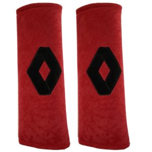 RENAULT ​ΜΑΞΙΛΑΡΑΚΙΑ ΓΙΑ ΖΩΝΗ ΑΣΦΑΛΕΙΑΣ 21 X 7,5 cm ΣΕ ΚΟΚΚΙΝΟ ΧΡΩΜΑ ΜΕ ΜΑΥΡΟ LOGO – 2 ΤΕΜ.