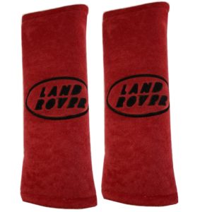 LAND ROVER ​ΜΑΞΙΛΑΡΑΚΙΑ ΓΙΑ ΖΩΝΗ ΑΣΦΑΛΕΙΑΣ 21 X 7,5 cm ΣΕ ΚΟΚΚΙΝΟ ΧΡΩΜΑ ΜΕ ΜΑΥΡΟ LOGO – 2 ΤΕΜ.