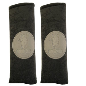 SAAB ΜΑΞΙΛΑΡΑΚΙΑ ΓΙΑ ΖΩΝΗ ΑΣΦΑΛΕΙΑΣ 21 X 7,5 cm ΣΕ ΜΑΥΡΟ ΧΡΩΜΑ ΜΕ ΓΚΡΙ LOGO – 2 ΤΕΜ.