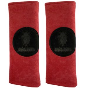 SAAB ​ΜΑΞΙΛΑΡΑΚΙΑ ΓΙΑ ΖΩΝΗ ΑΣΦΑΛΕΙΑΣ 21 X 7,5 cm ΣΕ ΚΟΚΚΙΝΟ ΧΡΩΜΑ ΜΕ ΜΑΥΡΟ LOGO – 2 ΤΕΜ.