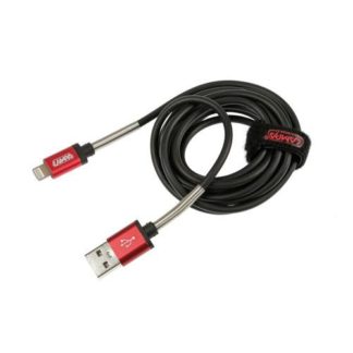 ΚΑΛΩΔΙΟ ΦΟΡΤΙΣΗΣ - ΣΥΓΧΡΟΝΙΣΜΟΥ ΚΙΝΗΤΟΥ ΤΗΛΕΦΩΝΟΥ 2-ΣΕ-1 ΑΠΟ USB ΓΙΑ MICRO USB ΚΑΙ APPLE 8pin iPhone/iPod/iPad 200cm (MΑΥΡΟ) – ΚΟΚΚΙΝΗ ΣΕΙΡΑ