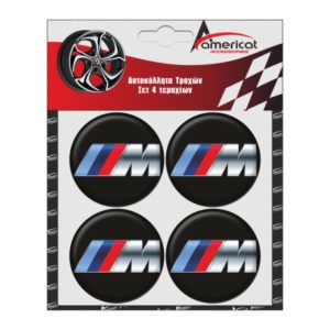 M3 (BMW) ΑΥΤΟΚΟΛΛΗΤΑ ΖΑΝΤΩΝ ΜΑΥΡΑ ΣΜΑΛΤΟΥ 6 cm – 4 ΤΕΜ.