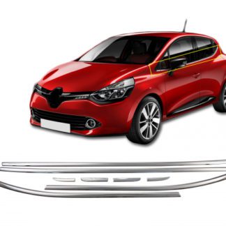 RENAULT CLIO IV 5D 2012+ TRIM ΜΑΡΚΕ ΠΑΡΑΘΥΡΩΝ ΑΥΤΟΚΟΛΛΗΤΑ ΧΡΩΜΙΟΥ 8ΤΕΜ.
