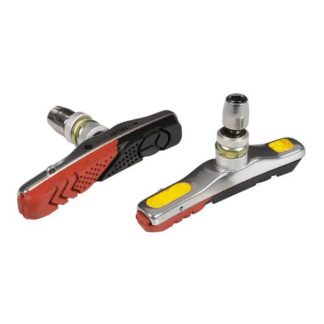 ΤΑΚΑΚΙΑ ΦΡΕΝΩΝ ΠΟΔΗΛΑΤΟΥ ΜΕ ΑΝΑΚΛΑΣΤΗΡΕΣ (CITY/MTB BIKE) PREMIUM 72mm PF-10 ΜΑΥΡΟ/ΚΟΚΚΙΝΟ 2ΤΕΜ.