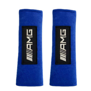 ΑΜG ​ΜΑΞΙΛΑΡΑΚΙΑ ΓΙΑ ΖΩΝΗ ΑΣΦΑΛΕΙΑΣ 21 X 7,5 cm ΣΕ ΜΠΛΕ ΧΡΩΜΑ ΜΕ AΣΠΡΟ LOGO – 2 ΤΕΜ.