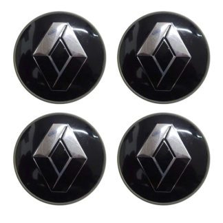 RENAULT ΤΑΠΕΣ ΚΕΝΤΡΟΥ ΖΑΝΤΑΣ ΜΑΥΡΟ/ΧΡΩΜΙΟ ΚΟΥΜΠΩΤΕΣ (ΕΣΩΤΕΡ. 66mm ΚΑΙ ΕΞΩΤΕΡ. 69mm) 4ΤΕΜ.