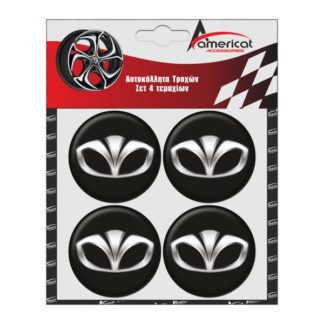 DAEWOO ΑΥΤΟΚΟΛΛΗΤΑ ΖΑΝΤΩΝ ΜΑΥΡΑ ΣΜΑΛΤΟΥ 6 cm - 4 ΤΕΜ.