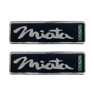 MAZDA MIATA ΣΗΜΑΤΑ ΒΙΔΩΤΑ 10 Χ 3 cm ΕΠΟΞΕΙΔΙΚΗΣ ΡΥΤΙΝΗΣ (ΥΓΡΟ ΓΥΑΛΙ) ΣΕ ΜΑΥΡΟ/ΧΡΩΜΙΟ ΓΙΑ ΠΑΤΑΚΙΑ - 2 ΤΕΜ.