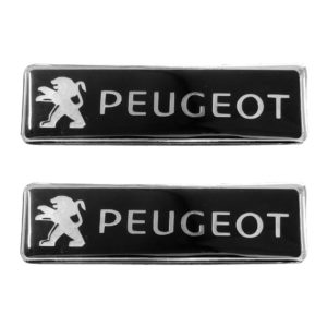 PEUGEOT ΣΗΜΑΤΑ ΒΙΔΩΤΑ 10 Χ 3 cm ΕΠΟΞΕΙΔΙΚΗΣ ΡΥΤΙΝΗΣ (ΥΓΡΟ ΓΥΑΛΙ) ΣΕ ΜΑΥΡΟ/ΧΡΩΜΙΟ ΓΙΑ ΠΑΤΑΚΙΑ – 2 ΤΕΜ.