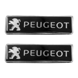 PEUGEOT ΣΗΜΑΤΑ ΒΙΔΩΤΑ 10 Χ 3 cm ΕΠΟΞΕΙΔΙΚΗΣ ΡΥΤΙΝΗΣ (ΥΓΡΟ ΓΥΑΛΙ) ΣΕ ΜΑΥΡΟ/ΧΡΩΜΙΟ ΓΙΑ ΠΑΤΑΚΙΑ - 2 ΤΕΜ.