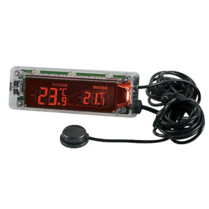 ΘΕΡΜΟΜΕΤΡΟ SEYIO AK-55 INΚΑΙOUT ΨΗΦΙΑΚΟ 2 ΧΡΩΜΑΤΩΝ 12/24V LED