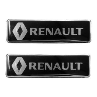 RENAULT ΣΗΜΑΤΑ ΒΙΔΩΤΑ 10 Χ 3 cm ΕΠΟΞΕΙΔΙΚΗΣ ΡΥΤΙΝΗΣ (ΥΓΡΟ ΓΥΑΛΙ) ΣΕ ΜΑΥΡΟ/ΧΡΩΜΙΟ ΓΙΑ ΠΑΤΑΚΙΑ - 2 ΤΕΜ.