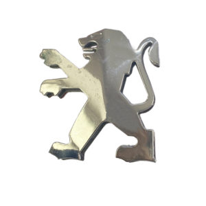 PEUGEOT ΑΥΤΟΚΟΛΛΗΤΟ ΠΛΑΣΤΙΚΟ ΣΗΜΑ 3D ΚΑΠΩ & ΠΟΡΤ ΜΠΑΓΚΑΖ ΧΡΩΜΙΟ 8,4×7,7cm 1ΤΕΜ.