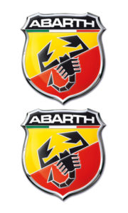 ABARTH ΑΥΤΟΚΟΛΛΗΤΑ 5×5,5cm ΣΜΑΛΤΟΥ 2ΤΕΜ.