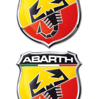 ABARTH ΑΥΤΟΚΟΛΛΗΤΑ 5x5,5cm ΣΜΑΛΤΟΥ 2ΤΕΜ.