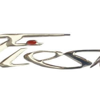 FORD FIESTA ΑΥΤΟΚΟΛΛΗΤΟ ΣΗΜΑ ΠΟΡΤ ΜΠΑΓΚΑΖ 14cm ΧΡΩΜΙΟ/ΚΟΚΚΙΝΟ ΣΜΑΛΤΟΥ- 1 ΤΕΜ.