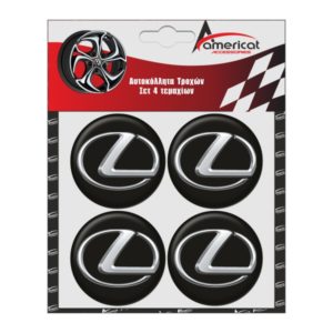 LEXUS ΑΥΤΟΚΟΛΛΗΤΑ ΖΑΝΤΩΝ ΜΑΥΡΑ ΣΜΑΛΤΟΥ 6 cm – 4 ΤΕΜ.