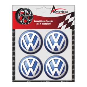 VW ΑΥΤΟΚΟΛΛΗΤΑ ΖΑΝΤΩΝ ΜΠΛΕ ΣΜΑΛΤΟΥ 6 cm – 4 ΤΕΜ.