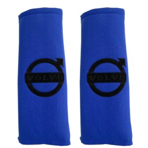 VOLVO​ ​ΜΑΞΙΛΑΡΑΚΙΑ ΓΙΑ ΖΩΝΗ ΑΣΦΑΛΕΙΑΣ 21 X 7,5 cm ΣΕ ΜΠΛΕ ΧΡΩΜΑ ΜΕ ΜΑΥΡΟ LOGO – 2 ΤΕΜ.