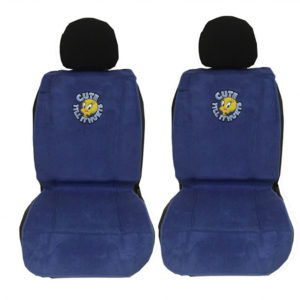 Πλατοκαθίσματα Αυτοκινήτου Πετσετέ Looney Tunes Tweety Μπλε 2 Τεμάχια