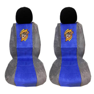 Πλατοκαθίσματα Αυτοκινήτου Πετσετέ Looney Tunes Taz Μπλε-Γκρι 2 Τεμάχια