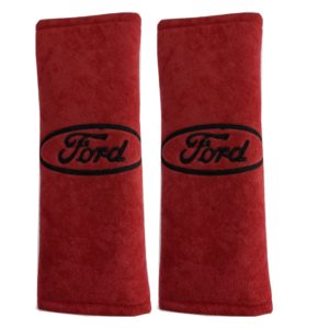 FORD  ​ΜΑΞΙΛΑΡΑΚΙΑ ΓΙΑ ΖΩΝΗ ΑΣΦΑΛΕΙΑΣ 21 X 7,5 cm ΣΕ ΚΟΚΚΙΝΟ ΧΡΩΜΑ ΜΕ ΜΑΥΡΟ LOGO – 2 ΤΕΜ.