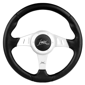 ΤΙΜΟΝΙ CHRONO 350mm ΤΡΙΑΚΤΙΝΟ ΜΑΥΡΟ ΜΕ ΑΣΗΜΙ LUISI – 1 ΤΕΜ.