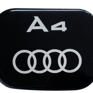 AUDI A4 4/5D 1995-2001 ΑΥΤΟΚΟΛΛΗΤΟ ΤΑΠΑΣ ΡΕΖΕΡΒΟΥΑΡ 18 x 14 cm ΜΑΥΡΟ/ΧΡΩΜΙΟ ΜΕ ΕΠΙΚΑΛΥΨΗ ΕΠΟΞΕΙΔΙΚΗΣ ΡΥΤΙΝΗΣ (ΥΓΡΟ ΓΥΑΛΙ) - 1 ΤΕΜ.