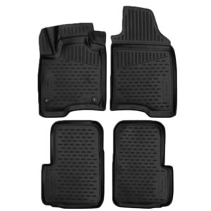 FIAT PANDA 5D 2011+  ΜΑΡΚΕ ΠΑΤΑΚΙΑ ΣΕ ΣΚΑΦΗ TPE ΛΑΣΤΙΧΟ ΣΕ ΜΑΥΡΟ ΧΡΩΜΑ NOVLINE – 4 ΤΕΜ.​