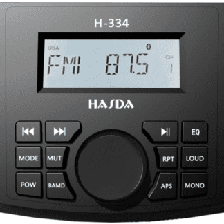 HASDA MP3 PLAYER H-334 4x50W ΜΕ ΡΑΔΙΟΦΩΝΟ/USB/BLUETOOTH (ΑΔΙΑΒΡΟΧΟ/ΜΑΥΡΟ)