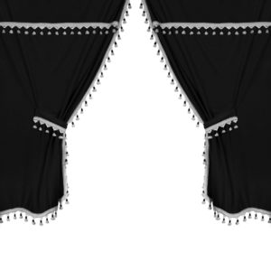 ΣΕΤ ΚΟΥΡΤΙΝΕΣ ΝΤΑΛΙΚΑΣ PREMIER SMART CABIN ΜΑΥΡΟ 5ΤΕΜ.