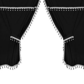 ΣΕΤ ΚΟΥΡΤΙΝΕΣ ΝΤΑΛΙΚΑΣ PREMIER SMART CABIN ΜΑΥΡΟ 5ΤΕΜ.