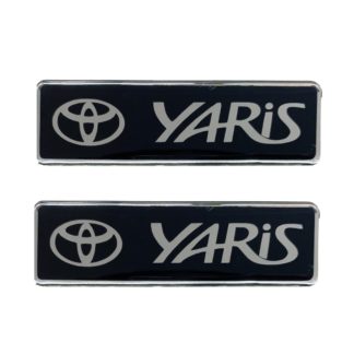 TOYOTA YARIS ΣΗΜΑΤΑ ΒΙΔΩΤΑ 10 Χ 3 cm ΕΠΟΞΕΙΔΙΚΗΣ ΡΥΤΙΝΗΣ (ΥΓΡΟ ΓΥΑΛΙ) ΣΕ ΜΑΥΡΟ/ΧΡΩΜΙΟ ΓΙΑ ΠΑΤΑΚΙΑ - 2 ΤΕΜ.