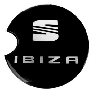 SEAT IBIZA 3/5D 2001-2008 ΑΥΤΟΚΟΛΛΗΤΟ ΤΑΠΑΣ ΡΕΖΕΡΒΟΥΑΡ 13,5 cm ΜΑΥΡΟ/ΧΡΩΜΙΟ ΜΕ ΕΠΙΚΑΛΥΨΗ ΕΠΟΞ. ΡΥΤ.
