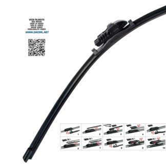 Υαλοκαθαριστήρας νέου τύπου ALL-IN-ONE 38 cm με μονό αντάπτορα γενικής χρήσης για 10 τύπους μπράτσων OTOTOP - 1 τεμάχιο