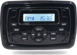 HASDA MP3 PLAYER 155X105mm – 12V – 4X45W ΜΕ ΡΑΔΙΟΦΩΝΟ/USB/BLUETOOTH (ΑΔΙΑΒΡΟΧΟ/ΜΑΥΡΟ)