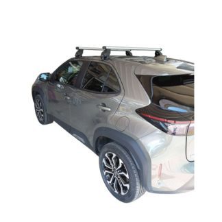 TOYOTA YARIS CROSS XP210 5D 2020+ KIT ΜΕ ΜΠΑΡΕΣ ΟΡΟΦΗΣ ΑΛΟΥΜΙΝΙΟΥ MENABO (AL1-3360/ΜΒ-FIX077G)