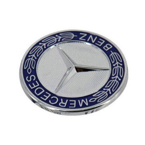 Αυτοκόλλητο Σήμα Καπό Για Mercedes-Benz Μπλε 57mm 1 Τεμάχιο