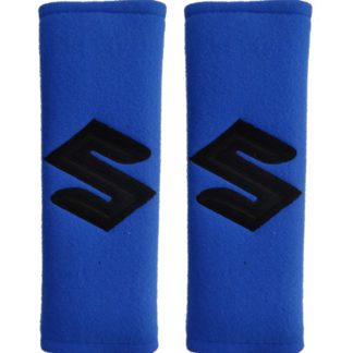 SUZUKI ΜΑΞΙΛΑΡΑΚΙΑ ΓΙΑ ΖΩΝΗ ΑΣΦΑΛΕΙΑΣ 21 X 7,5 cm ΣΕ ΜΠΛΕ ΧΡΩΜΑ ΜΕ ΜΑΥΡΟ LOGO - 2 ΤΕΜ.