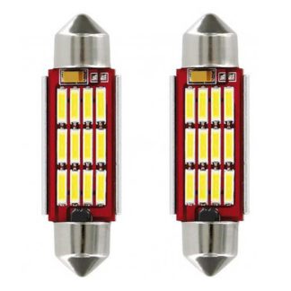 Λάμπες T10 12 Led Canbus Σωληνωτή 36mm 100280 2 Τεμάχια