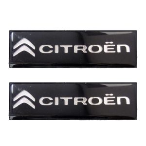 CITROEN ΣΗΜΑΤΑ ΒΙΔΩΤΑ 10 Χ 3 cm ΕΠΟΞΕΙΔΙΚΗΣ ΡΥΤΙΝΗΣ (ΥΓΡΟ ΓΥΑΛΙ) ΣΕ ΜΑΥΡΟ/ΧΡΩΜΙΟ ΓΙΑ ΠΑΤΑΚΙΑ – 2 ΤΕΜ.