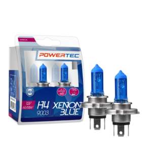 H4 12V 60/55W P43t 5.000K POWERTEC XENON BLUE M-TECH –  2ΤΕΜ.