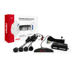 ΣΥΣΤΗΜΑ ΠΑΡΚΑΡΙΣΜΑΤΟΣ 12V ΜΕ 4 ΑΙΣΘΗΤΗΡΕΣ (ΜΑΥΡΟ) 22mm ΚΑΙ ΟΘΟΝΗ AMiO – 1 ΤΕΜ.