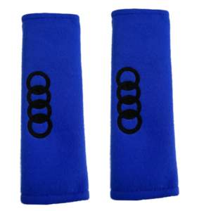 AUDI​ ​ΜΑΞΙΛΑΡΑΚΙΑ ΓΙΑ ΖΩΝΗ ΑΣΦΑΛΕΙΑΣ 21 X 7,5 cm ΣΕ ΜΠΛΕ ΧΡΩΜΑ ΜΕ ΜΑΥΡΟ LOGO – 2 ΤΕΜ.