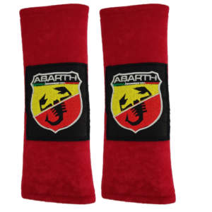ABARTH ΜΑΞΙΛΑΡΑΚΙΑ ΓΙΑ ΖΩΝΗ ΑΣΦΑΛΕΙΑΣ 21 X 7,5 cm ΣΕ ΚΟΚΚΙΝΟ ΧΡΩΜΑ ΜΕ ΜΑΥΡΟ/ΚΟΚΚΙΝΟ/ΚΙΤΡΙΝΟ/ΛΕΥΚΟ/ΠΡΑΣΙΝΟ LOGO – 2 ΤΕΜ.