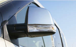 FIAT DOBLO II MVN 2010+OPEL COMBO D MVN 2012 + ΚΑΠΑΚΙΑ ΚΑΘΡΕΦΤΩΝ ΧΡΩΜΙΟ 2 ΤΕΜ. ΜΕΤΑΛΛΙΚΑ