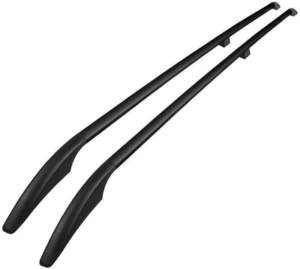 FIAT DOBLO 2010+ /OPEL COMBO 2010-2018  ΠΑΡΑΛΛΗΛΕΣ ΜΠΑΡΕΣ ΟΡΟΦΗΣ ΑΛΟΥΜΙΝΙΟΥ L2 ELEGANCE ΜΑΥΡΕΣ OMTEC – 2 TEM.