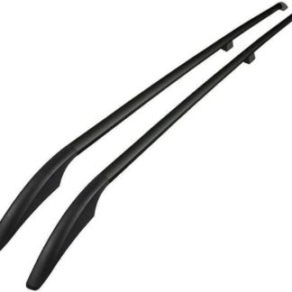 FIAT DOBLO 2010+ /OPEL COMBO 2010-2018 ΠΑΡΑΛΛΗΛΕΣ ΜΠΑΡΕΣ ΟΡΟΦΗΣ ΑΛΟΥΜΙΝΙΟΥ L2 ELEGANCE ΜΑΥΡΕΣ OMTEC - 2 TEM.